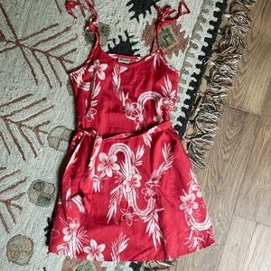 Patagonia Pataloha Tie Dress XS Red Sumac
